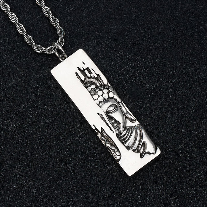 Buddha Stones Tathagata Buddha Strength Protection Amulet Lucky Vintage Style Pendant Necklace - image 18