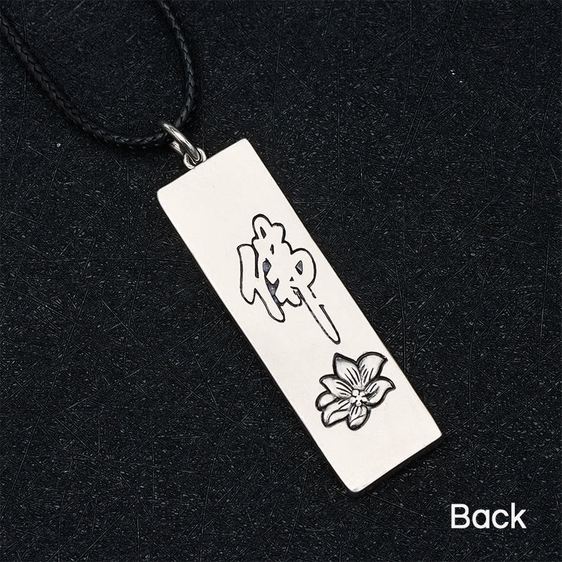Buddha Stones Tathagata Buddha Strength Protection Amulet Lucky Vintage Style Pendant Necklace - image 4