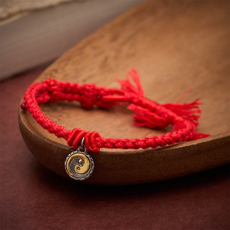 Buddha Stones Copper Yin Yang Red String Balance Bracelet - image 3