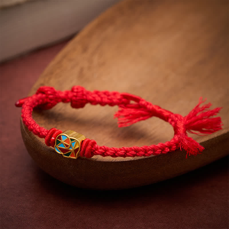 Buddha Stones Elephant Red String Balance Tibet Adjustable Bracelet - image 1
