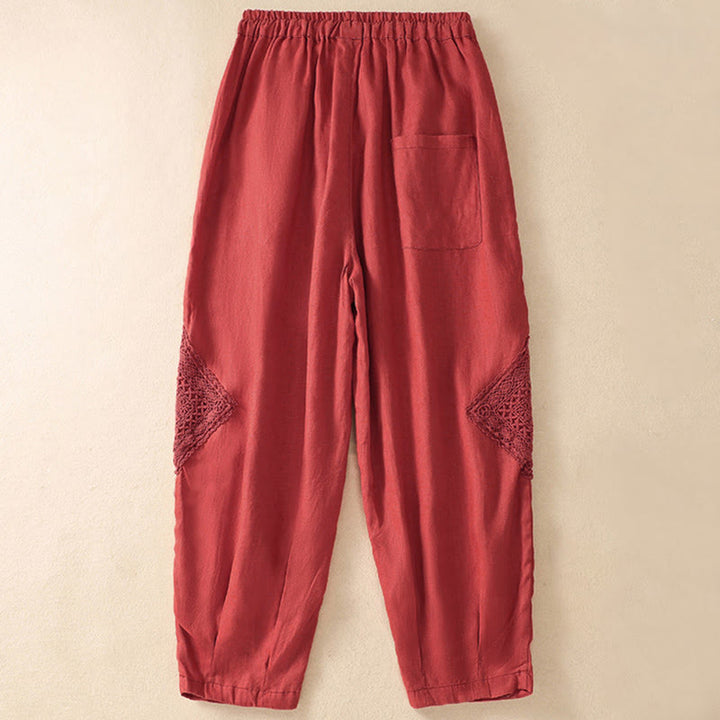 Buddha Stones Summer Women's Drawstring Harem Pants With Pockets - image 18