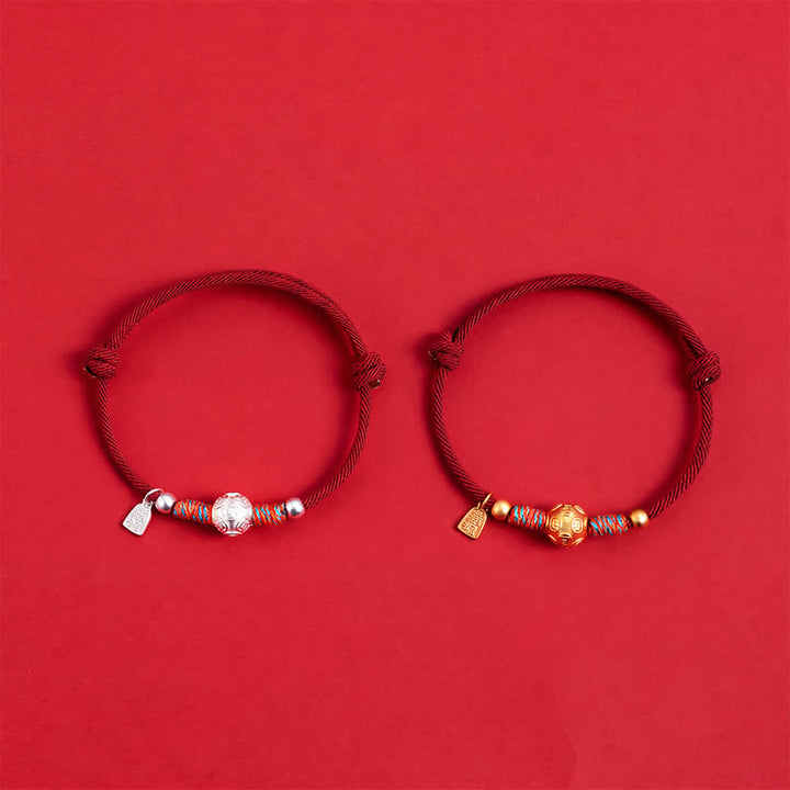 Buddha Stones 999 Sterling Silver Red String Protection Hand-Woven Bracelet - image 15