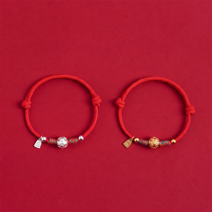 Buddha Stones 999 Sterling Silver Red String Protection Hand-Woven Bracelet - image 11