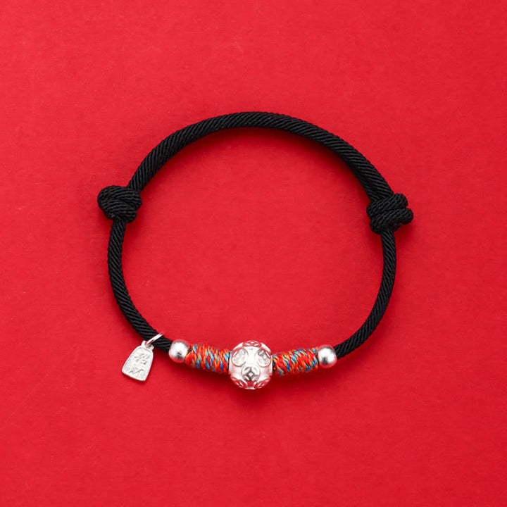 Buddha Stones 999 Sterling Silver Red String Protection Hand-Woven Bracelet - image 21