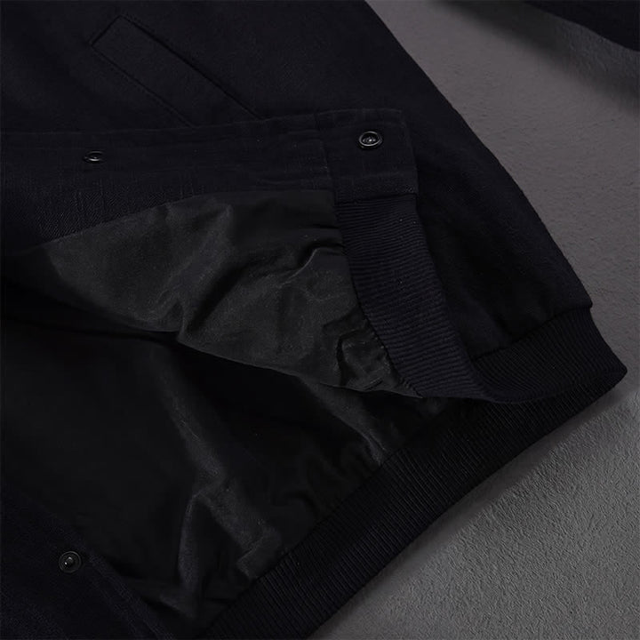 Buddha Stones Spring Casual Minimalist Button-Up Solid Men's Jacket With Pockets - image 13