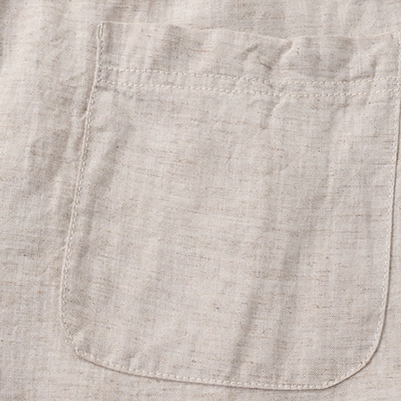 Buddha Stones Spring Summer Casual Drawstring Solid Linen Long Pants Men's Straight Leg Pants With Pockets - image 7