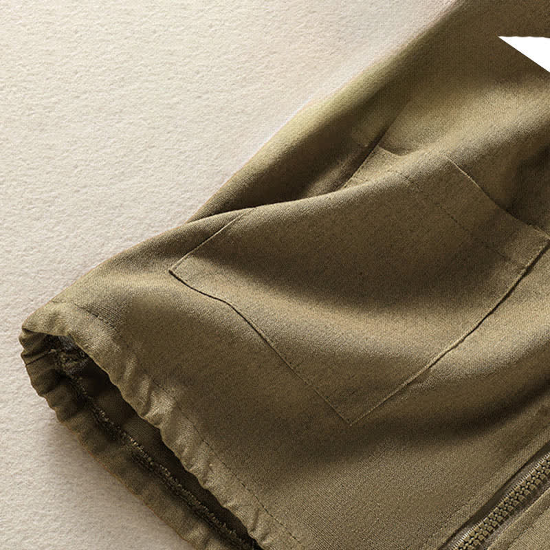 Buddha Stones Summer Casual Drawstring Solid Zipper Design Women's Sleeveless Hooded Shirts With Pockets - image 23