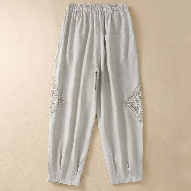 Buddha Stones Summer Women's Drawstring Harem Pants With Pockets - image 14