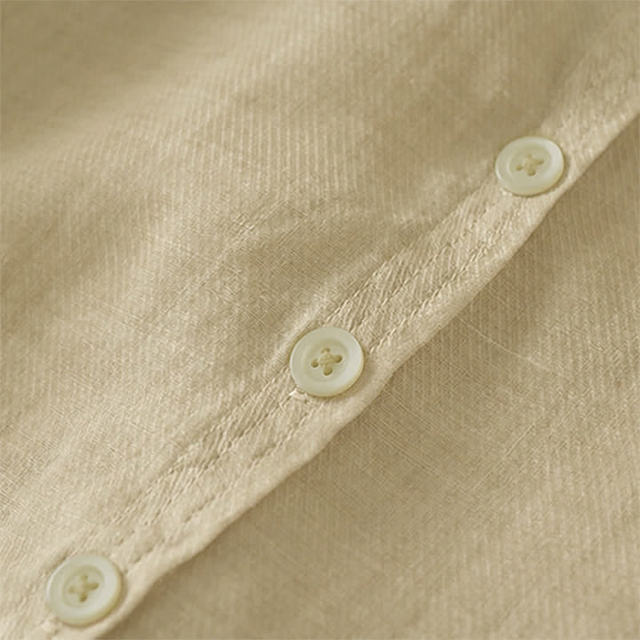 Buddha Stones Summer Classic Simple Button-Up Solid Women's Short Sleeve Shirts - image 12