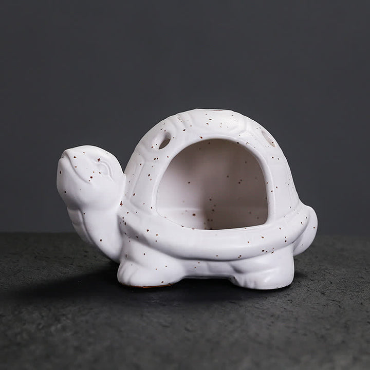 Buddha Stones Ceramic Turtle Endurance Incense Burner - image 5