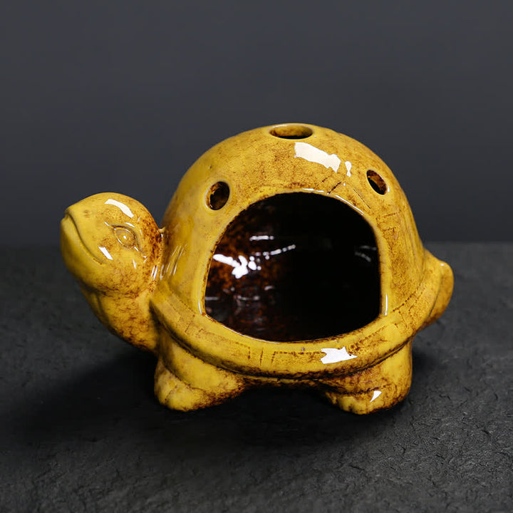 Buddha Stones Ceramic Turtle Endurance Incense Burner - image 14