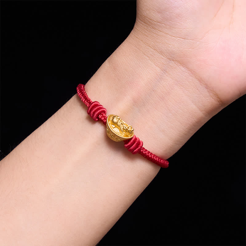 Buddha Stones Alloy Pi Xiu Red String Wealth Bracelet - image 12