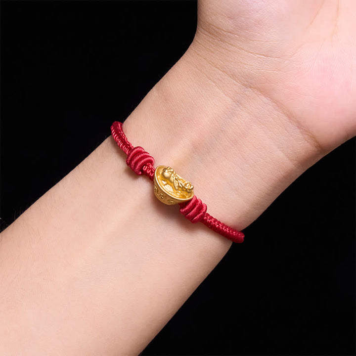 Buddha Stones Alloy Pi Xiu Red String Wealth Bracelet - image 12