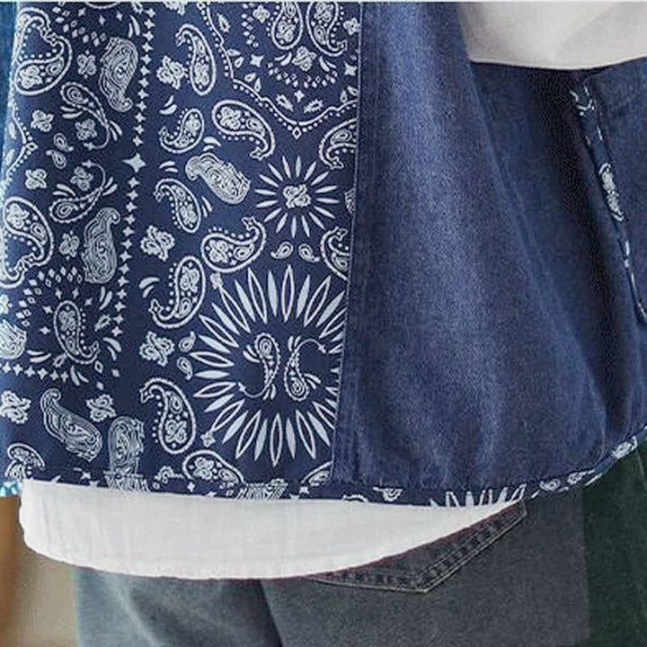 Buddha Stones Spring Fall Vintage Boho Button-Up Floral Tank Top Women's Vest With Pocket - image 10