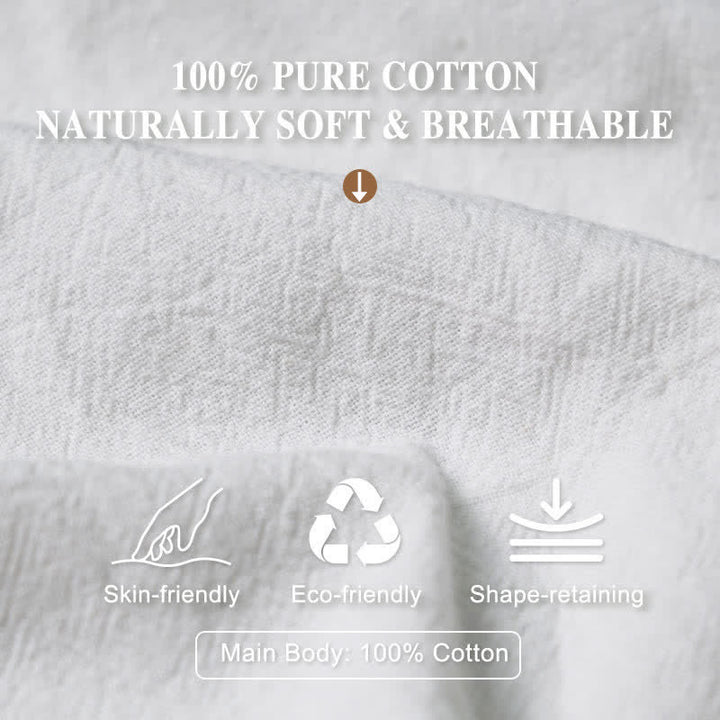 Buddha Stones Cotton White Crane Plum Blossom Pattern Women's Elastic Waist Harem Pants - image 3