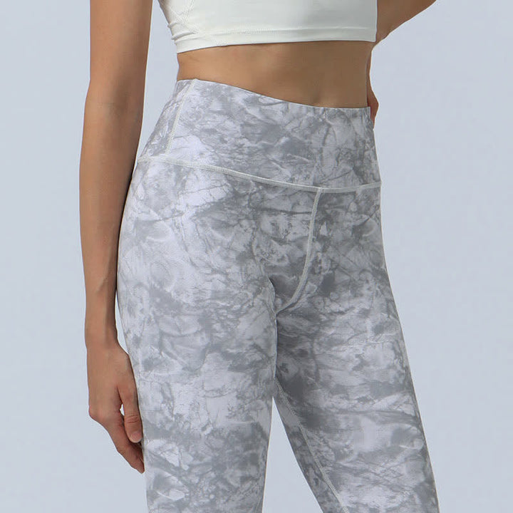 Buddha Stones Flowers Leaves Print Sports Fitness Yoga High Waist Leggings Women's Yoga Pants - image 18