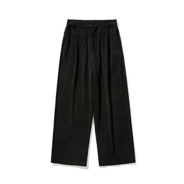Buddha Stones Fall Winter Casual Solid Zipper Design Ankle Pants Men's Straight Leg Pants With Pocket - image 12