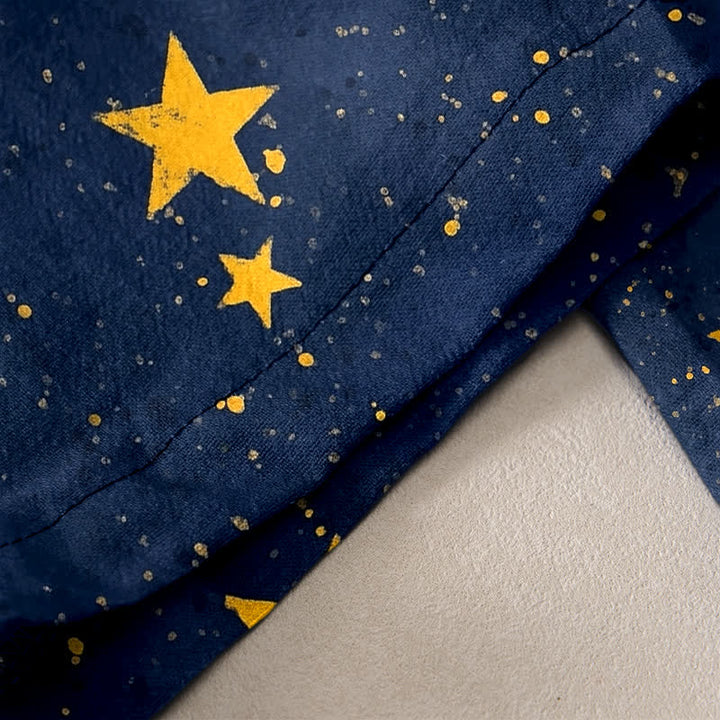 Buddha Stones Pure Cotton Mystic Moon Sun Pattern Women's Elastic Waist Pants With Pockets - image 2