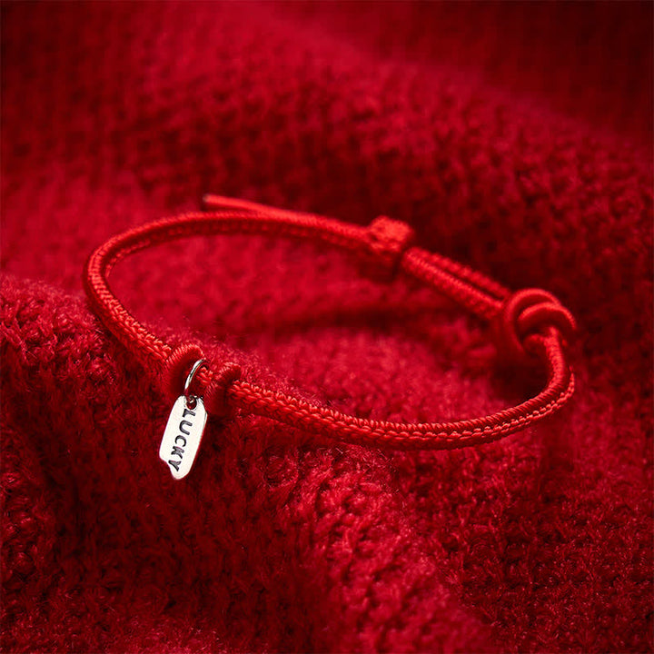 Buddha Stones Handmade Braided Red String LUCKY Charm Adjustable Bracelet - image 3