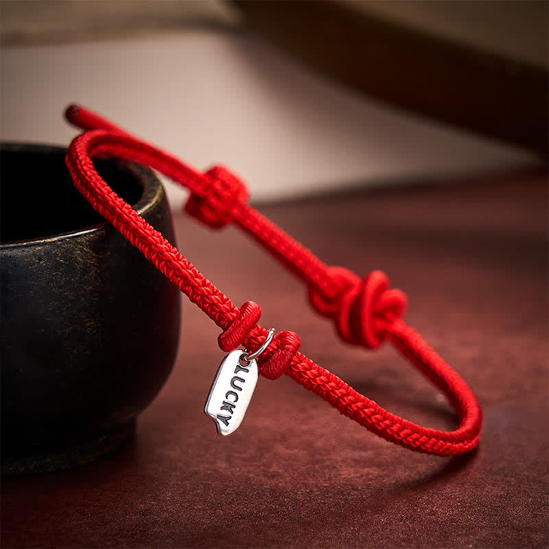 Buddha Stones Handmade Braided Red String LUCKY Charm Adjustable Bracelet - image 1