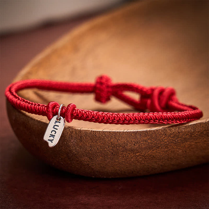 Buddha Stones Handmade Braided Red String LUCKY Charm Adjustable Bracelet - image 8