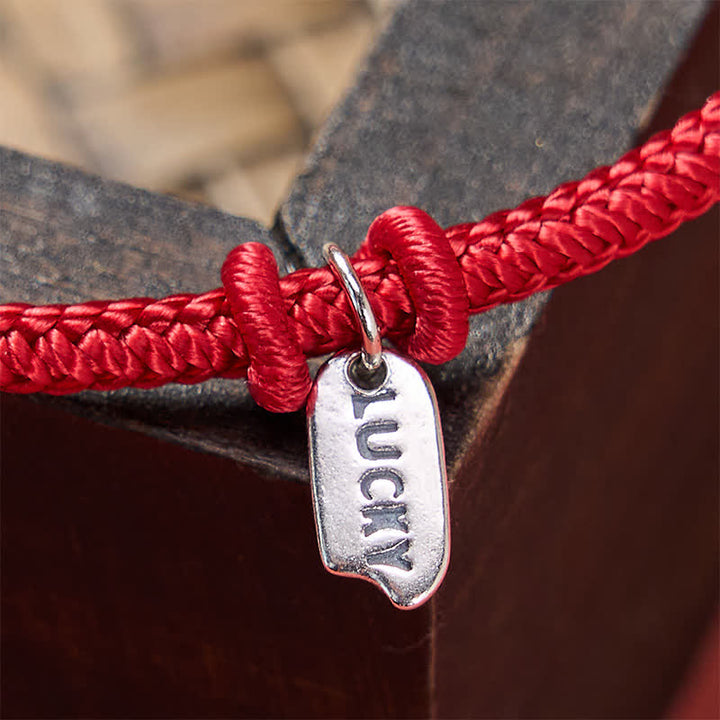 Buddha Stones Handmade Braided Red String LUCKY Charm Adjustable Bracelet - image 11