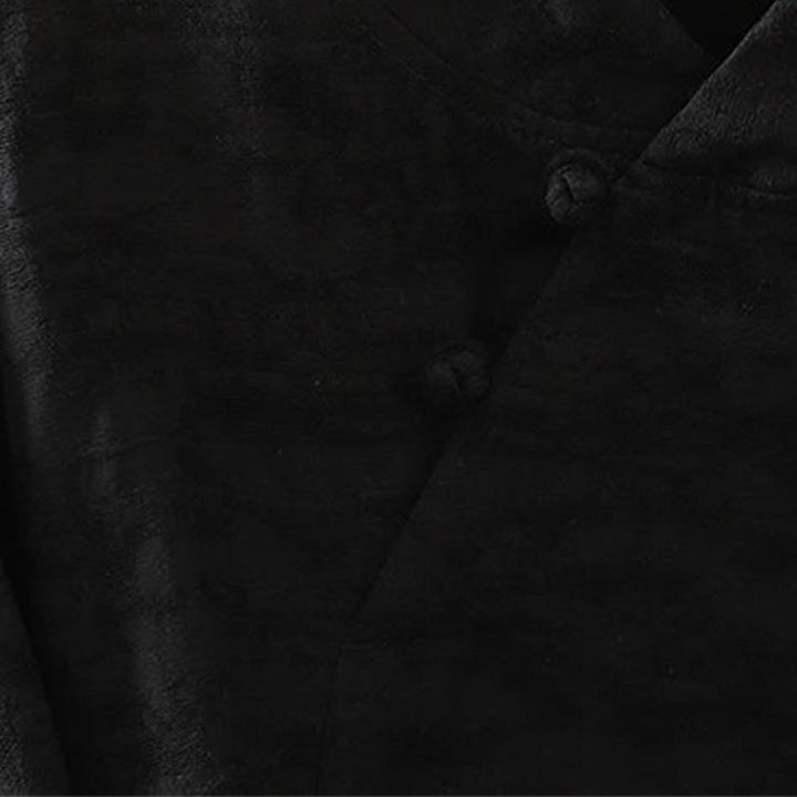 Buddha Stones Spring Fall Tang Style Minimalist Mandarin Collar Solid Women's Long Sleeve Shirts - image 12