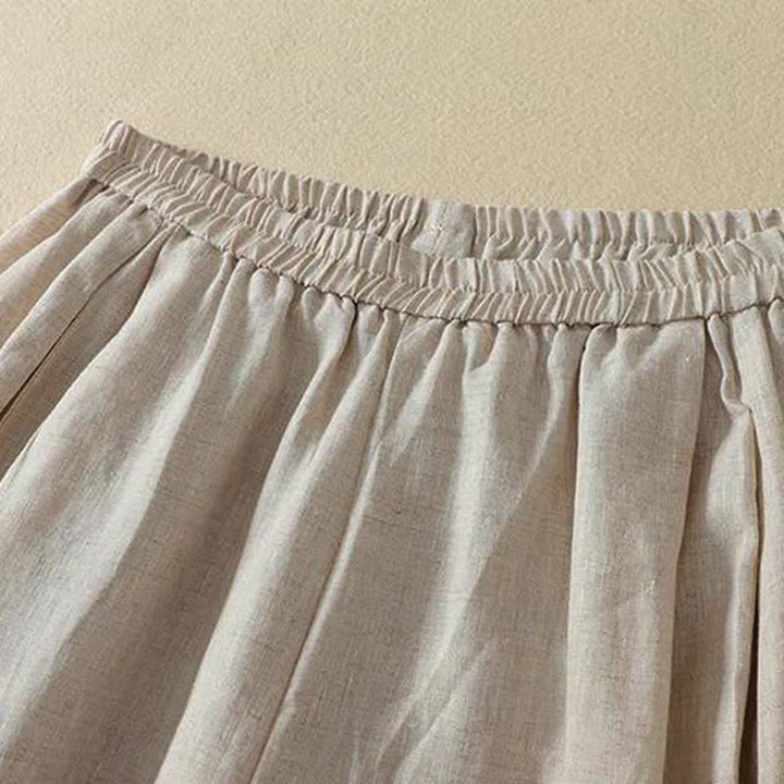 Buddha Stones Spring Summer Basic Simple Solid Ankle Pants Women's Straight Leg Pants With Pockets - image 2
