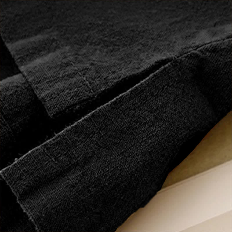 Buddha Stones Casual Plain  Women's Crew Neck Design Loose Half Sleeve T-shirt - image 19