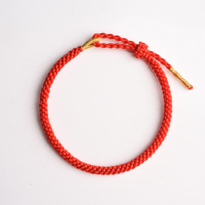 Buddha Stones Red String Hand-Woven Adjustable Protection Bracelet - image 8