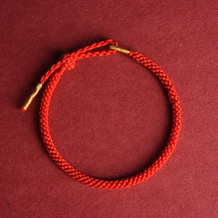 Buddha Stones Red String Hand-Woven Adjustable Protection Bracelet - image 7