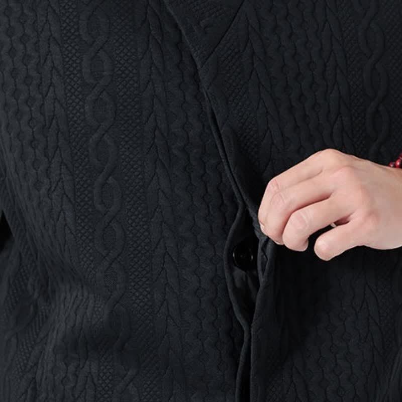 Buddha Stones Fall Winter Casual Minimalist Solid Knit Tank Top Men's Vests - image 24