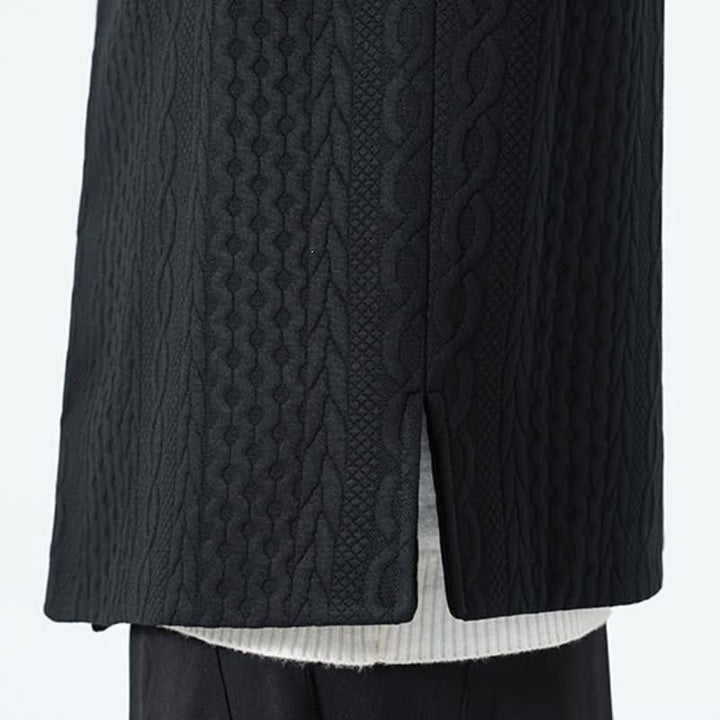 Buddha Stones Fall Winter Casual Minimalist Solid Knit Tank Top Men's Vests - image 25