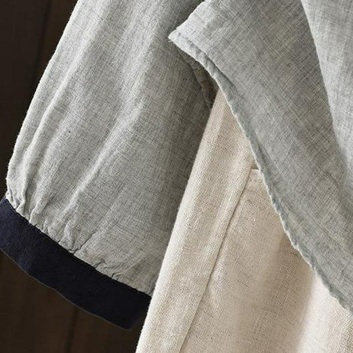 Buddha Stones Spring Casual Vintage Button-Up Contrast Collar Women's Long Sleeve Shirts - image 16