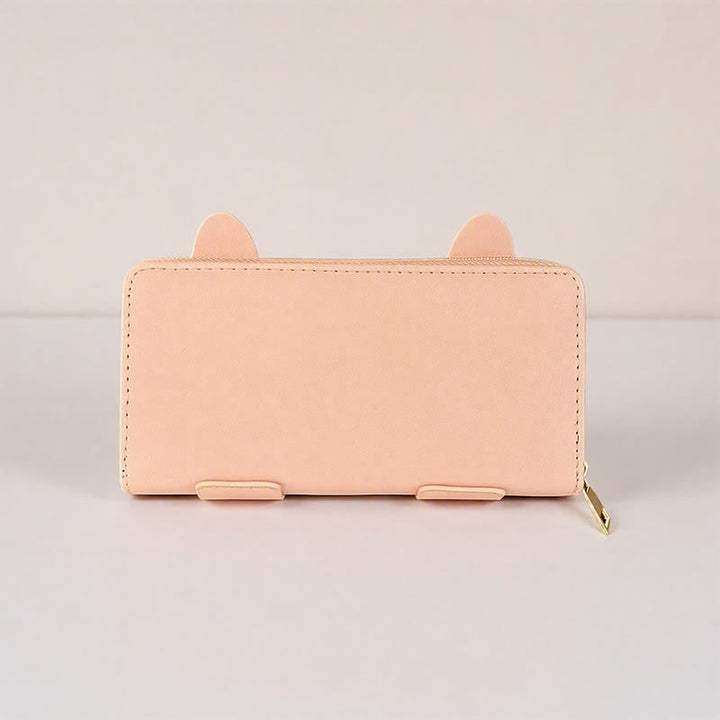 Buddha Stones PU Leather Sweet Kitten Long Zip Around Purse - image 6