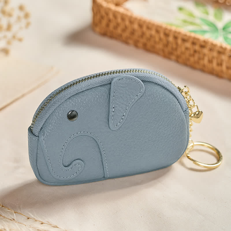 Buddha Stones PU Leather Elephant Wisdom Mini Zipper Purse - image 7