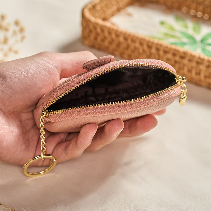 Buddha Stones PU Leather Elephant Wisdom Mini Zipper Purse - image 4