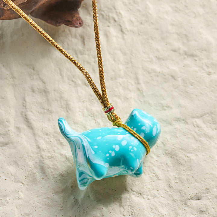 Buddha Stones Cute Cat Charm Balance Necklace - image 24