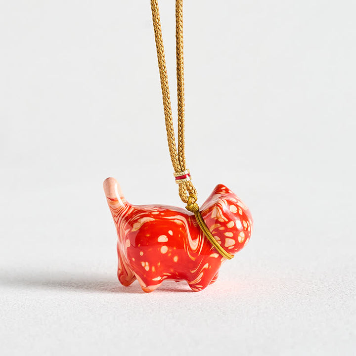 Buddha Stones Cute Cat Charm Balance Necklace - image 8