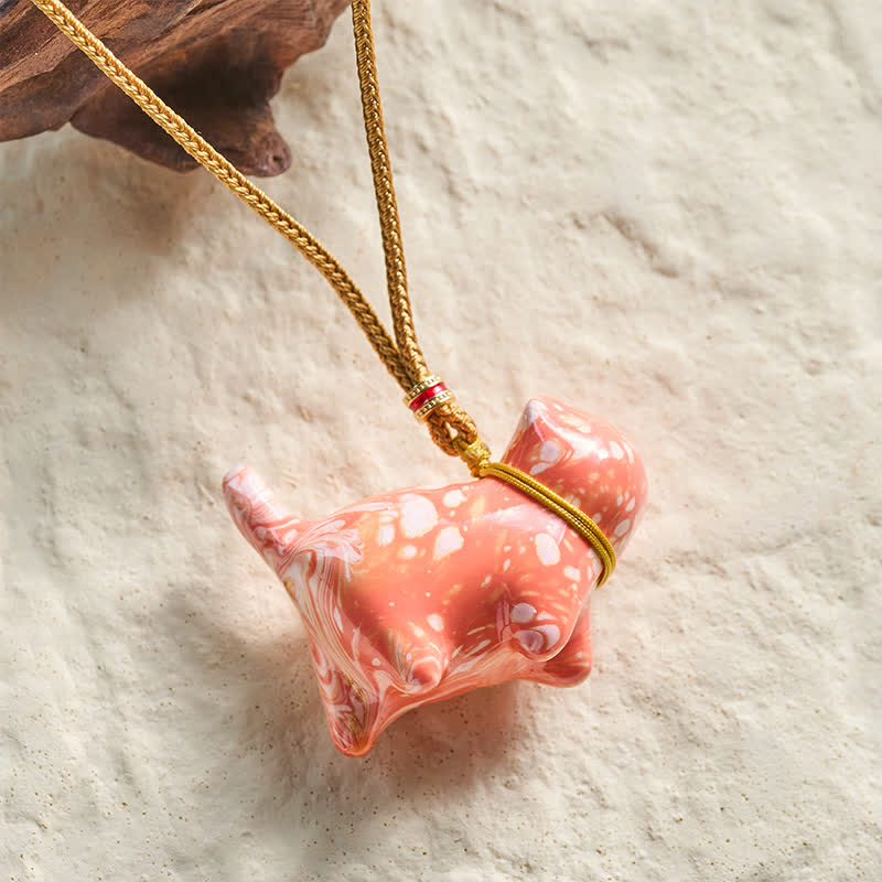 Buddha Stones Cute Cat Charm Balance Necklace - image 19