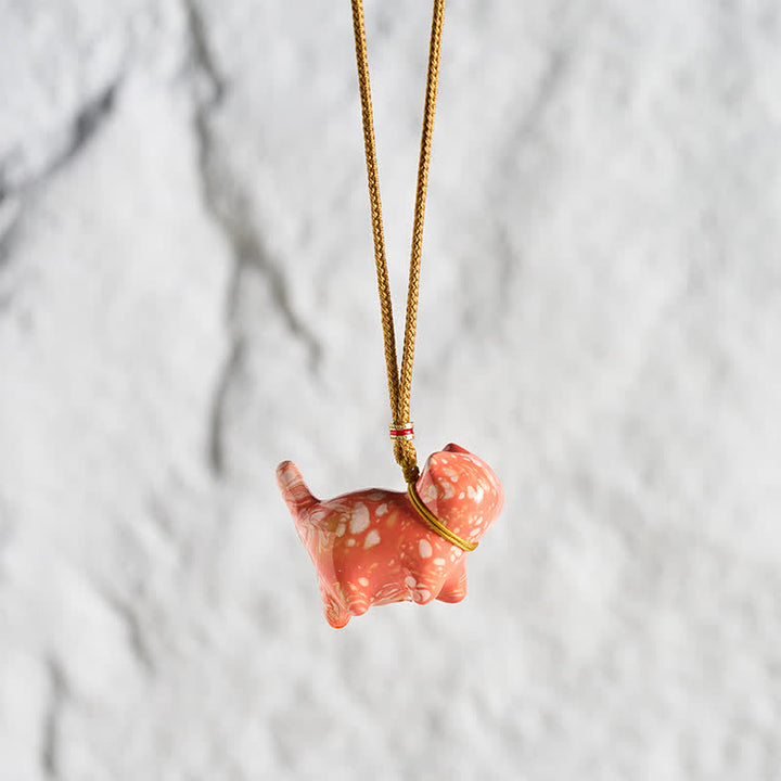 Buddha Stones Cute Cat Charm Balance Necklace - image 17
