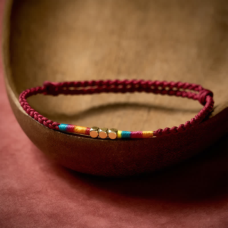 Buddha Stones 925 Sterling Silver Bead Red String Protection Bracelet - image 4