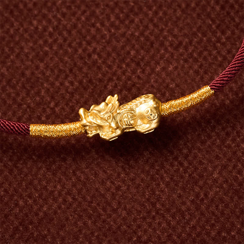 Buddha Stones Handmade Red String PiXiu Luck Bracelet - image 10