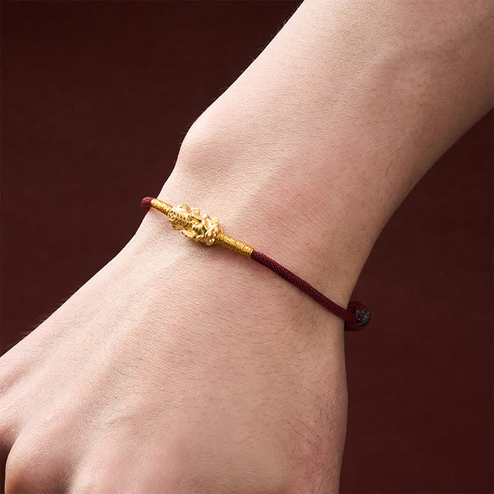 Buddha Stones Handmade Red String PiXiu Luck Bracelet - image 8