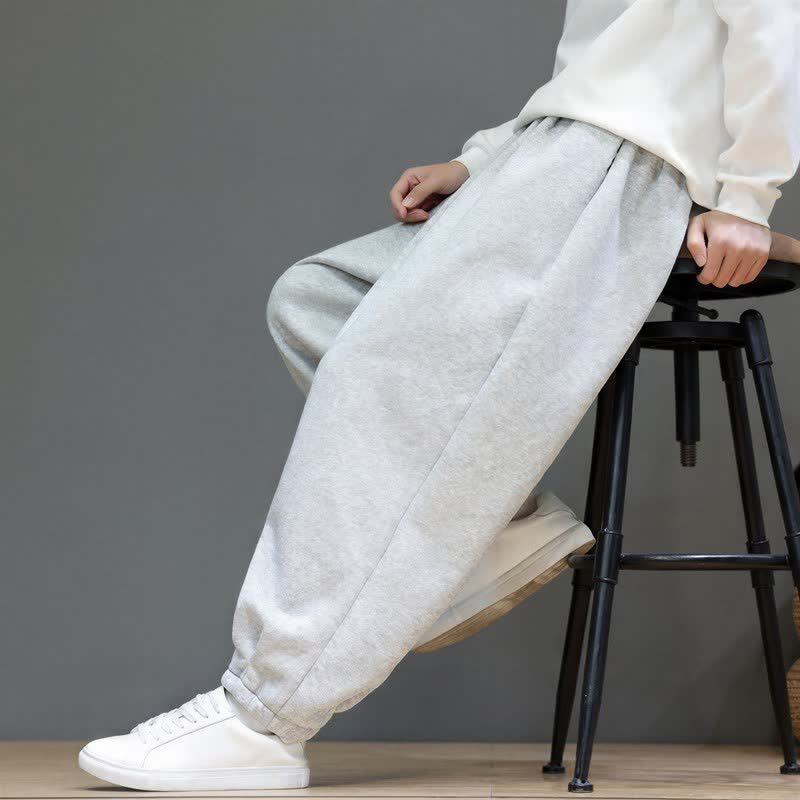 Buddha Stones Fall Winter Casual Minimalist Athletic Drawstring Solid Ankle Pants Men's Tapered Pants With Pockets - image 4