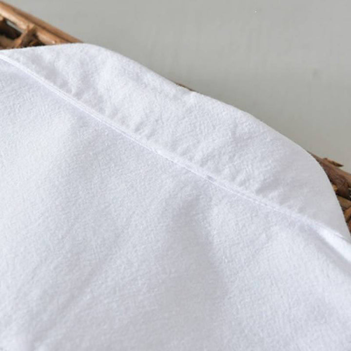 Buddha Stones Spring Casual Minimalist Button-Up Solid Cotton Men's Long Sleeve Shirts - image 20