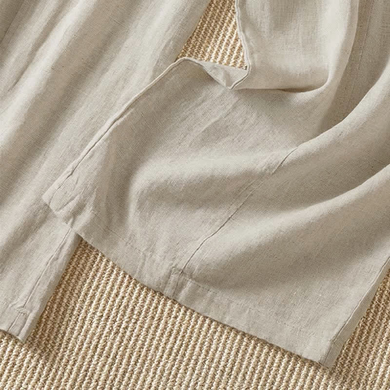 Buddha Stones Spring Summer Casual Solid Zipper Design Ankle Pants Women's Wide Leg Pants With Pocket - image 8