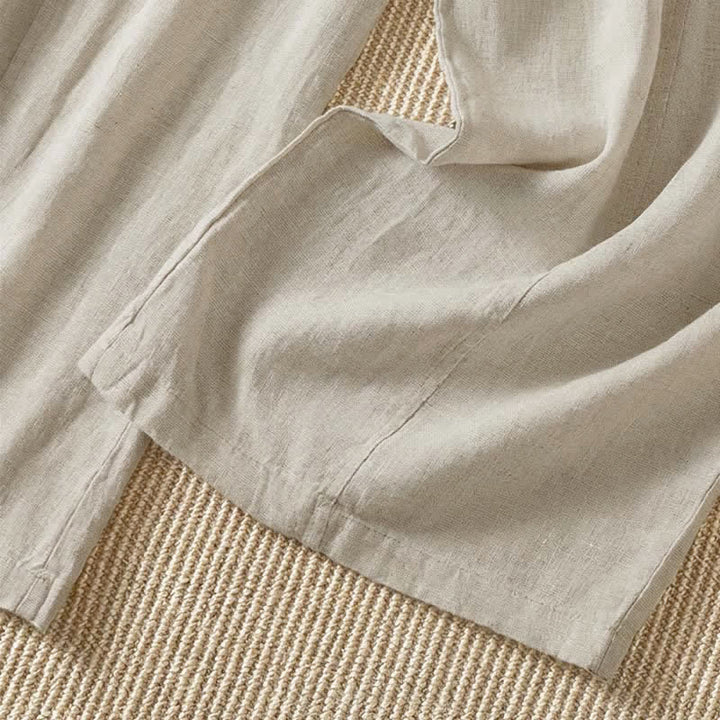 Buddha Stones Spring Summer Casual Solid Zipper Design Ankle Pants Women's Wide Leg Pants With Pocket - image 8