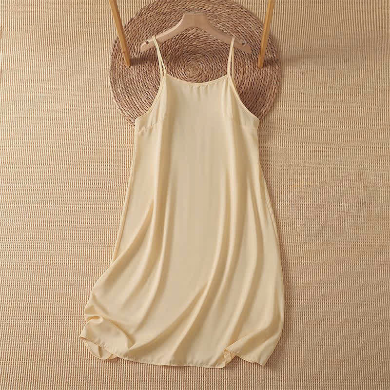 Buddha Stones 2Pcs Summer Casual Boho Solid Crew Neck Women's Elbow-Length Sleeve Dress With Pocket - image 11