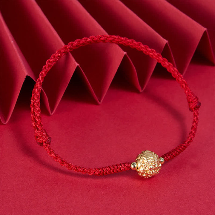 Buddha Stones Copper Pi Xiu Luck Red String Bracelet - image 2